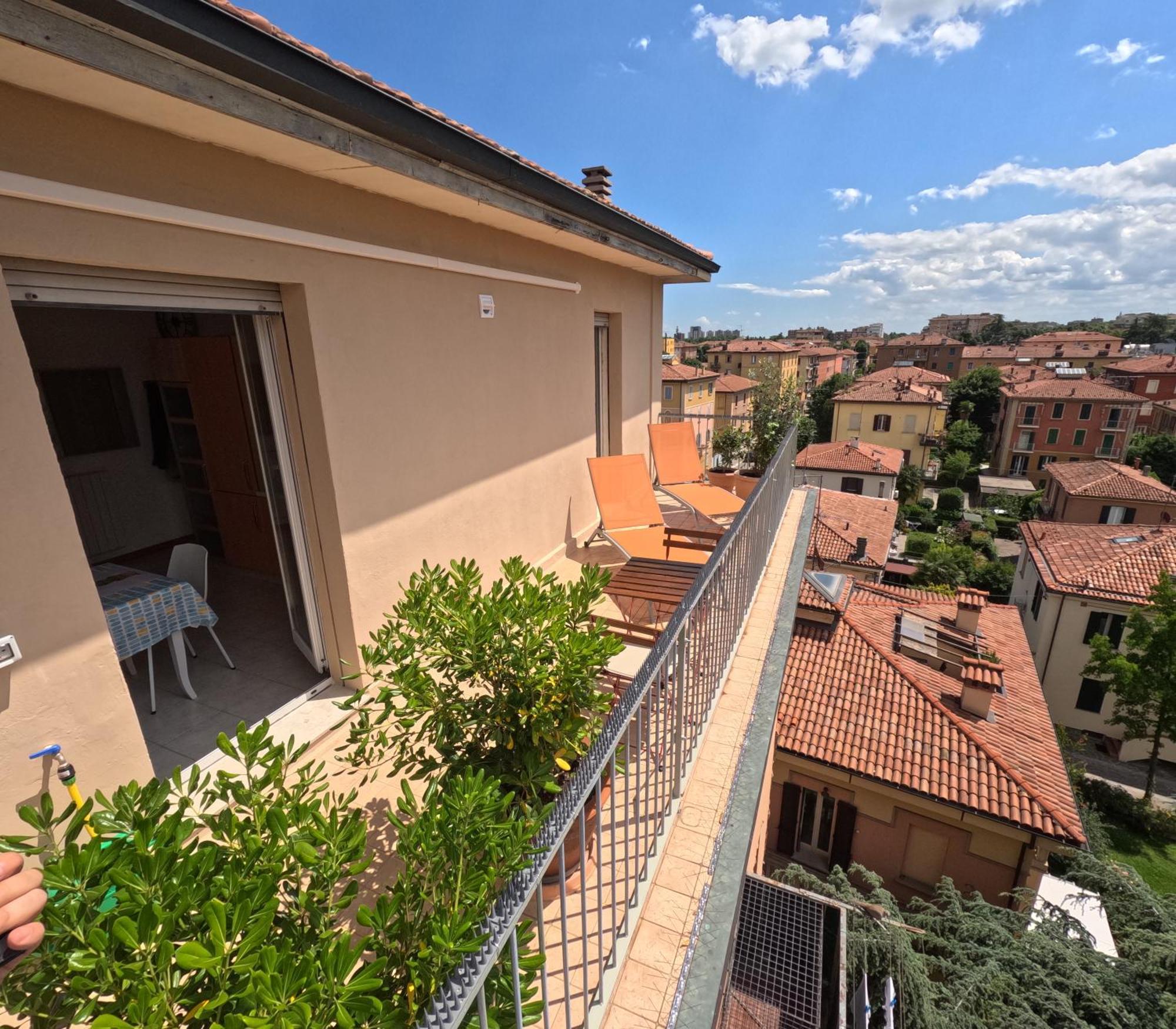 Bellavista Panoramic Terrace Appartamento Con Terrazza Zona Sant Orsola Bologna Kültér fotó
